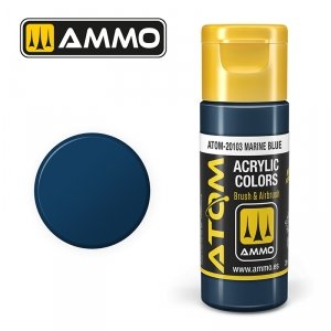 AMMO of Mig Jimenez 20103 ATOM COLOR Marine Blue 20ml