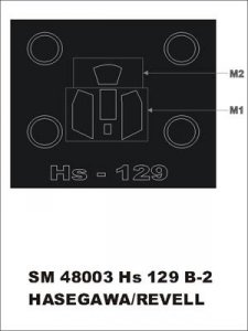 Montex SM48003 Hs 129 B2 HASEGAWA