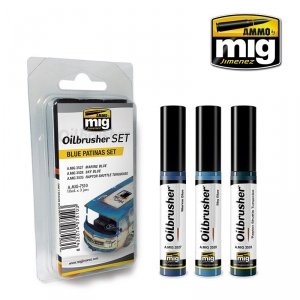 AMMO of Mig Jimenez 7510 BLUE PATINAS SET