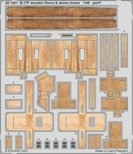 Eduard 491201 B-17F wooden floors & ammo boxes HK Models 1/48