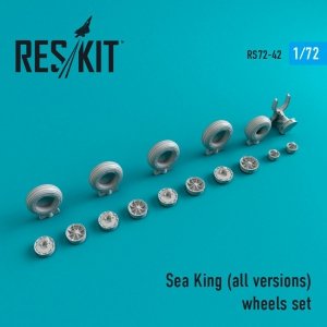 RESKIT RS72-0042 SEA KING (ALL VERSIONS) WHEELS SET 1/72