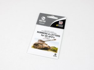Red Fox Studio QS-35017 Numbers and Letters for US AFV's vol.01 1/35