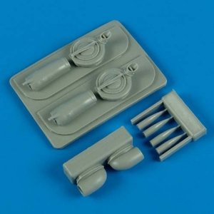 Quickboost QB48467 P-38F Lightning air intakes & B-33 supercharger Academy / Eduard 1/48