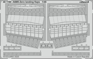 Eduard 481160 A6M5 Zero landing flaps FINE MOLDS 1/48