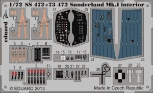 Eduard 73472 Sunderland Mk. I interior S. A. 1/72 ITALERI
