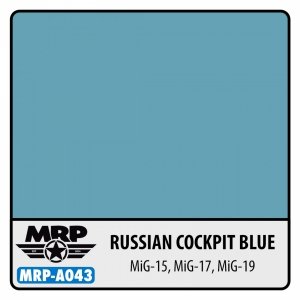 Mr. Paint MRP-A043 Russian Cockpit Blue (Mig-15, Mig-17, Mig-19) - aqua colors - 17ml