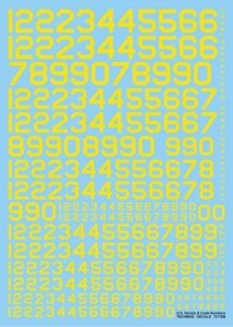 Techmod 72118 - U.S. Serial & Code Numbers (1:72)