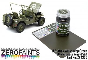 Zero Paints ZP-1350 U.S. Army Willis Jeep Green Paint 60ml