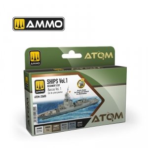 AMMO by Mig Jimenez 20600 ATOM Beginners Set: Ships Vol.1 6x20ml