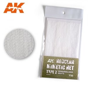 AK Interactive AK8063 CAMOUFLAGE NET PERSONALIZED WHITE TYPE 2
