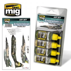 AMMO of Mig Jimenez 7206 Argentinian Colors Vol. 1 (also Falklands-Malvinas War) 4x17ml