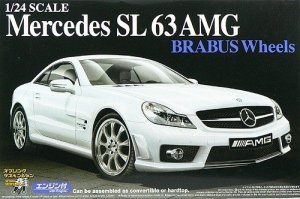 Aoshima 04786 Mercedes-Benz SL63 AMG Brabus Wheel (1:24)