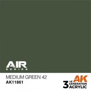 AK Interactive AK11861 MEDIUM GREEN 42 – AIR 17 ml