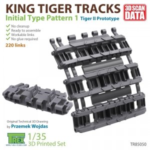 T-Rex Studio TR85050 King Tiger Tracks Initial Type Pattern 1 1/35