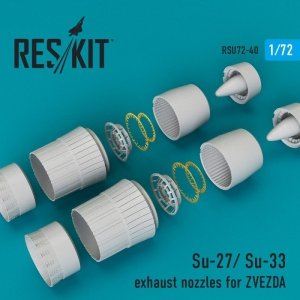 RESKIT RSU72-0040 Su-27/ Su-33 exhaust nozzles for Zvezda 1/72