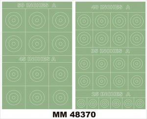 Montex MM48370 RAF ROUNDELS TYPE A 50,45,40,35,25 Inches 1/48