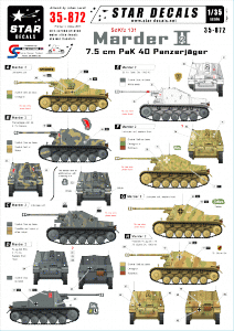 Star Decals 35-872 Panzerjager Marder II. 1/35