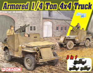 Dragon 6727 Armored 1/4-Ton 4x4 Truck w/.50-cal Machine Gun 1/35