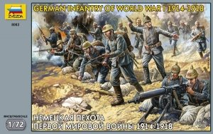  Zvezda 8083 German Infantry of I World War (1914-1918) 1/72