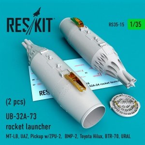 RESKIT RS35-0015 UB-32A-73 ROCKET LAUNCHERS (2 PCS) 1/35