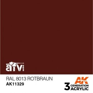 AK Interactive AK11329 RAL 8013 Rotbraun 17ml
