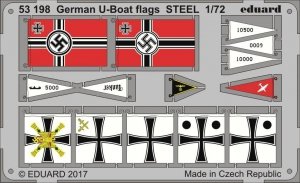 Eduard 53198 German U-boat flags STEEL 1/72