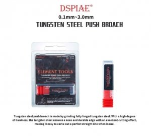DSPIAE PB-12 1.2mm Tungsten Steel Push Broach / Rysik ze stali wolframowej