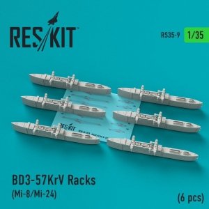 RESKIT RS35-0009 BD3-57KrV Racks (6 pcs) (Mi-8/Mi-24) 1/35