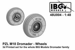IBG 48U004 PZL M18 Dromader - Wheels - 3d Printed Set 1/48
