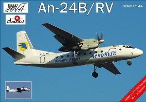 A-Model 01464-1 Antonov AN 24B/RV 1:144