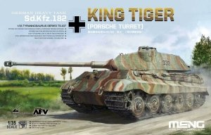 Meng Model TS-037 German Heavy Tank Sd.Kfz.182 King Tiger Porsche Turret (1:35)