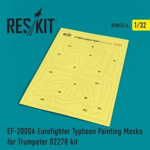 RESKIT RSM32-0004 EF-2000A Eurofighter Typhoon Painting Masks for Trumpeter 02278 kit 1/32