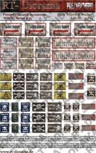 RT-Diorama 35872 Printed Accessories: Achtung Minen 1/35