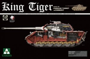 Takom 2046 King Tiger Sd.Kfz.182 PORSCHE TURRET w/ZIMMERIT /full interior 1/35