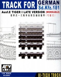AFV Club 35093 WORKABLE Track link for WWII German Tiger I Late Version 1/35