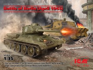 ICM DS3506 Battle of Berlin (April 1945) (T-34-85, King Tiger) 1/35