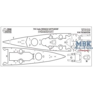 Wood Hunter W70189 German Battleship Scharnhorst (Trumpeter 06737) 1/700