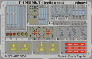 Eduard 49015 F-4 ejection seat grey 1/48 Hasegawa