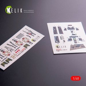 KELIK K48020 F-4B/N INTERIOR 3D DECALS FOR ACADEMY KIT 1/48