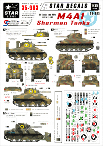 Star Decals 35-983 US Tanks in Italy #1 1/35