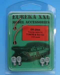 Eureka XXL ER-2504 Towing cable for T-34/76 Tank & SU-85/100/122 SPGs 1/25