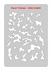 Paint Forge PFST008L STENCIL - CAMO