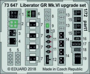 Eduard 73647 Liberator GR Mk. VI upgrade set 1/72 EDUARD