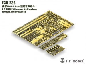 E.T. Model E35-236 U.S. M4A3E8 Sherman Medium Tank (For ASUKA/TAMIYA/TASCA) (1:35)