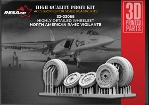 RESArm 32-03068 RA-5C VIGILANTE - Wheels under load (3D resin printing) 1/32