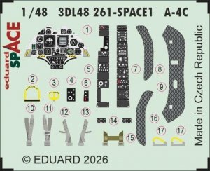 Eduard 3DL48261 A-4C SPACE for HOBBY BOSS 1/48