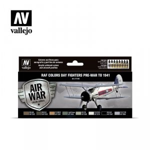 Vallejo 71149 RAF Day Fighters pre-war to 1941 8 x 17 ml