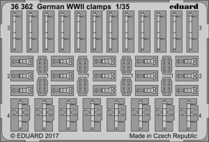 Eduard 36362 German WWII clamps 1/35