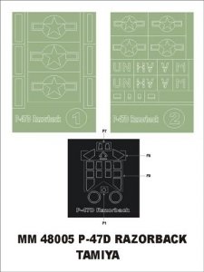 Montex MM48005 P-47D Razorback TAMIYA