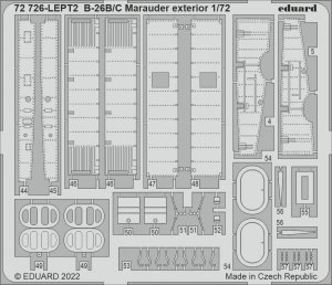 Eduard 72726 B-26B/ C Marauder exterior HOBBY 2000, HASEGAWA 1/72